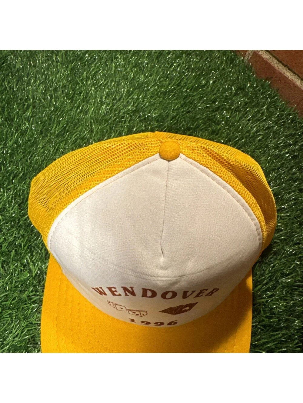 Wendover 1996 Trucker Hat with Dice and Cards Design Yupoong Rare NWOT